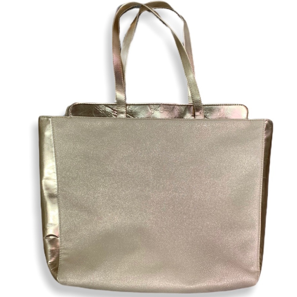 JESSICA SIMPSON GOLD TOTE BAG
